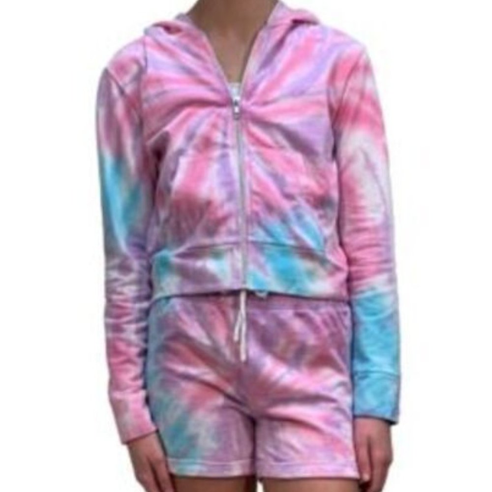 Vanilla Star Big Girls Tie Dye Hoodie Size M